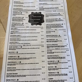 Pattaya Kitchen - Menu side 1 - Asian Fusion Near Me - South Portland, Maine Pattaya Kitchen - Menu side 1 - Asian Fusion Near Me - South Portland, Maine