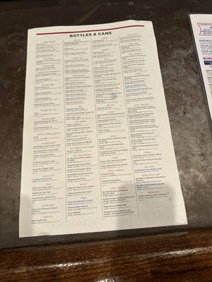 Menu photo 8 Flying Saucer Draught Emporium Memphis, TN