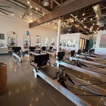 The Wave Pilates and Wellness Studio - View of reformers - Pilates Near Me - Gilbert, Arizona