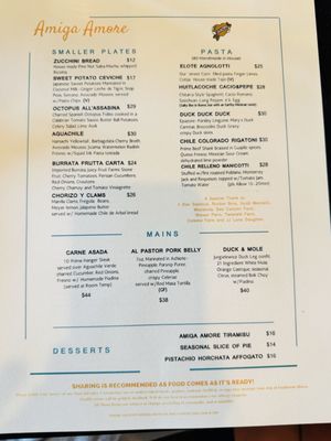 Menu photo 8 Amiga Amore Los Angeles, CA Menu photo 8 Amiga Amore Los Angeles, CA