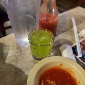 Blue Agave - Spring Green Seasonal shot - Mexican Near Me - Douglasville, Georgia