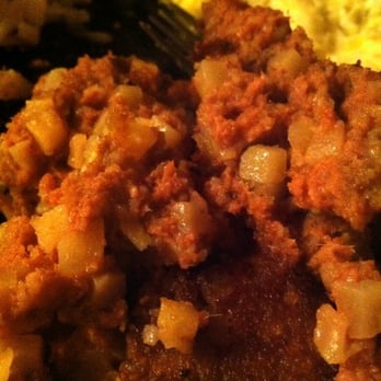Janet's Montana Cafe - Close up of the Corned Beef Hash - American Near Me - Alpine, California Janet's Montana Cafe - Close up of the Corned Beef Hash - American Near Me - Alpine, California
