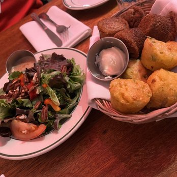 The Palace Grill - Our salad and 2 kinds of fresh, warm bread/butter. - Cajun/Creole Near Me - Santa Barbara, California