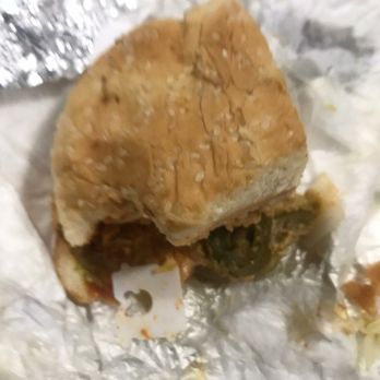 Two Brothers Chicken & Subs - Plastic bag tie in crispy chicken sandwich. - Sandwiches Near Me - Woodbridge, Virginia Two Brothers Chicken & Subs - Plastic bag tie in crispy chicken sandwich. - Sandwiches Near Me - Woodbridge, Virginia