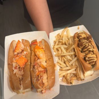 Angie’s Lobster - 2 Lobster Rolls with warm butter and Spicy honey fried shrimp Roll. - Sandwiches Near Me - Phoenix, Arizona Angie’s Lobster - 2 Lobster Rolls with warm butter and Spicy honey fried shrimp Roll. - Sandwiches Near Me - Phoenix, Arizona