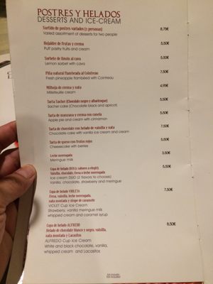 Menu photo 1 La Traviata Madrid, M