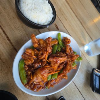 Ten Sushi Cocktail Bar - Orange chicken, which comes with white or brown rice - Asian Fusion Near Me - Irvine, California Ten Sushi Cocktail Bar - Orange chicken, which comes with white or brown rice - Asian Fusion Near Me - Irvine, California