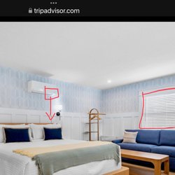 The Cottages at Siesta Key - The A/C unit directly above your head, shining a little blue light down on you while you're trying to sleep.