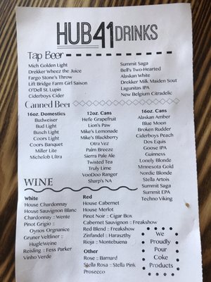Menu photo 6 Hub 41 Detroit Lakes, MN