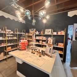 French Riviera La Tropezienne Bakery - A little corner filled with imported French goods
