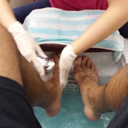 A real man has nice feet