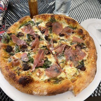 Modesto - Fig & Prosciutto wood fired pizza - Italian Near Me - Asheville, North Carolina Modesto - Fig & Prosciutto wood fired pizza - Italian Near Me - Asheville, North Carolina