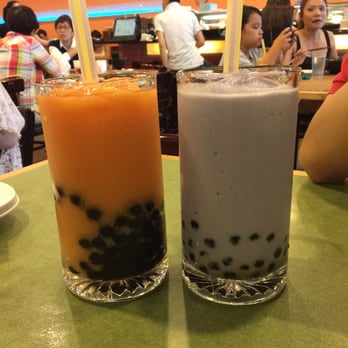 Hing Kee Restaurant - Papaya Smoothie and Taro Smoothie with tapioca. - Vietnamese Near Me - Chicago, Illinois