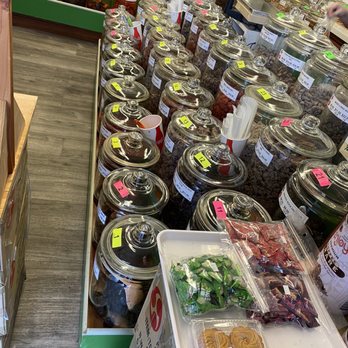 Crack Seed Store - Just one half of what they got. Look how neat and clean the store is kept - Candy Stores Near Me - Honolulu, Hawaii