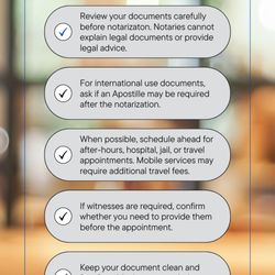Notary Nexus & Solutions Seal of Trust™ - A smooth notarization starts before the appointment! A little preparation can make your appointment quick, easy, and stress-free!