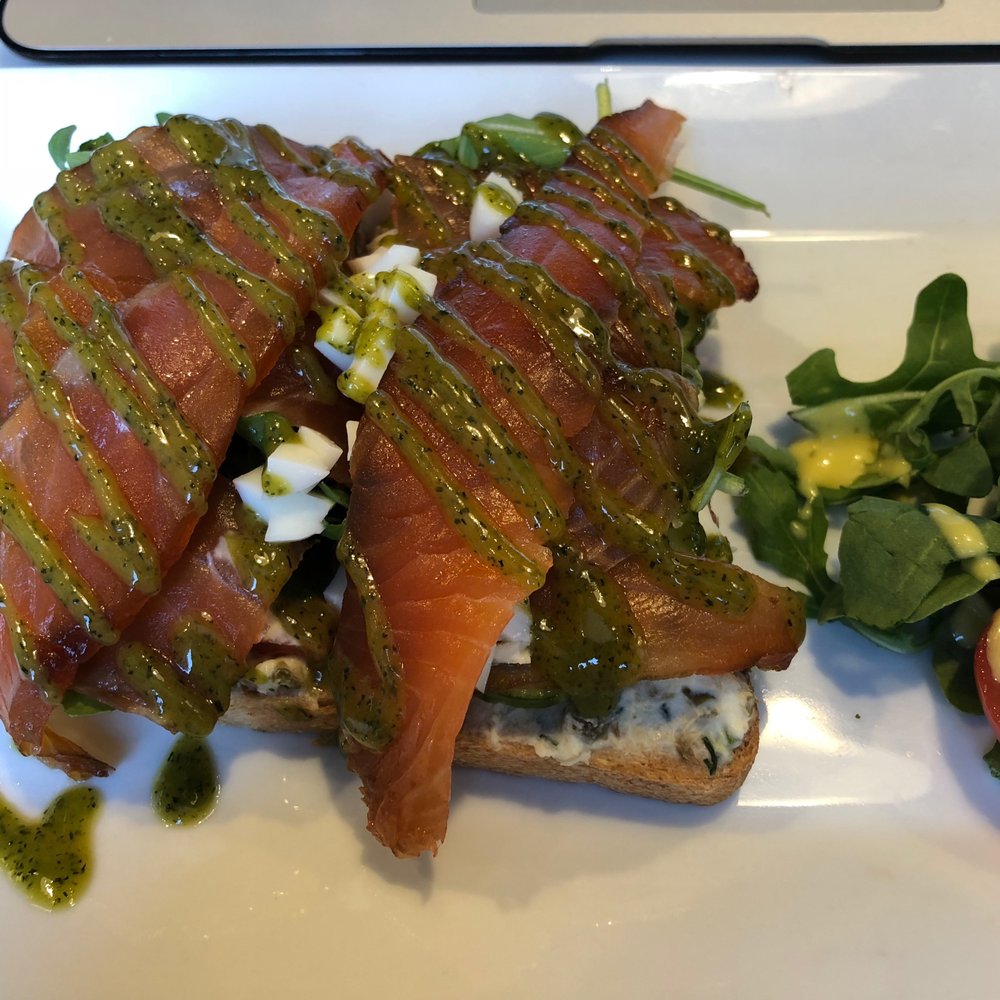 For Five Coffee Roasters - Salmon Pastrami (!!) - Coffee Roasteries Near Me - Manhasset, New York