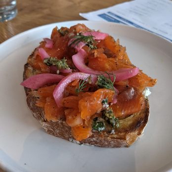 Local Jones - Salmon toast - New American Near Me - Denver, Colorado Local Jones - Salmon toast - New American Near Me - Denver, Colorado