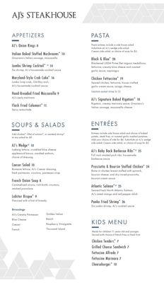 Menu photo 6 AJ's Steakhouse Altoona, IA Menu photo 6 AJ's Steakhouse Altoona, IA