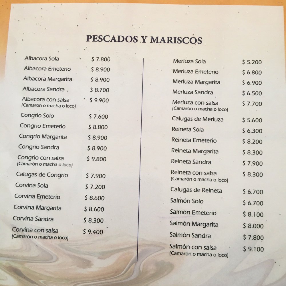 Restaurant La Pica de Emeterio - Menu 6 - Seafood Near Me - Concón, VS
