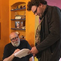Riverside Acting Studio - Going over a scene in "Sophia" with script supervisor, John Russo.