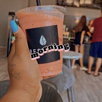 Restore Cold Pressed - Number 4 with mango. No detox juice so she used coconut milk( which I had before). - Juice Bars & Smoothies Near Me - Orange, Ohio