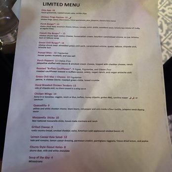 The Porch - Limited menu - Cocktail Bars Near Me - Tempe, Arizona The Porch - Limited menu - Cocktail Bars Near Me - Tempe, Arizona