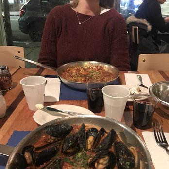 The Daily Catch - Mussels in red sauce and shrimp in red sauce. - Italian Near Me - Boston, Massachusetts The Daily Catch - Mussels in red sauce and shrimp in red sauce. - Italian Near Me - Boston, Massachusetts