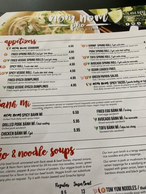 Menu photo 5 Nom Nom Pho Asian Kitchen South Bend, IN