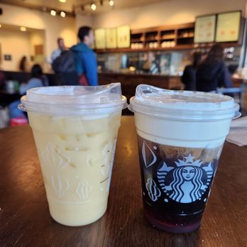Starbucks - Starbucks - Paradise Drink (left), Pistachio Cream Cold Brew (right) - Coffee & Tea Near Me - Monterey, California Starbucks - Starbucks - Paradise Drink (left), Pistachio Cream Cold Brew (right) - Coffee & Tea Near Me - Monterey, California