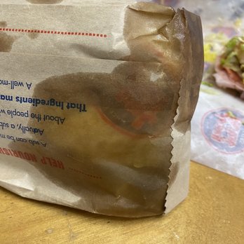 Jersey Mike's Subs - Bag the sandwich was in before placed in paper bag - Fast Food Near Me - Midland, Texas