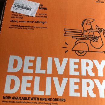 Little Ceasers - a delivery box with a delivery man on a scooter - Pizza Near Me - Picayune, Mississippi Little Ceasers - a delivery box with a delivery man on a scooter - Pizza Near Me - Picayune, Mississippi