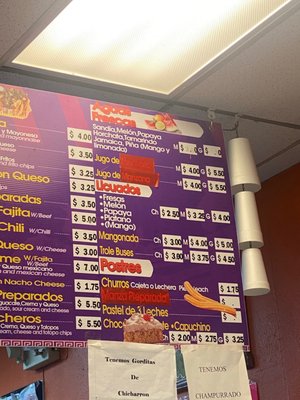 Menu photo 3 Refresqueria Tamazula Pasadena, TX