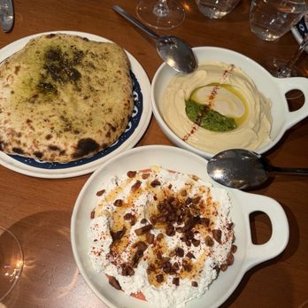 Mama Mezze - Whipped Feta and hummus which came - Mediterranean Near Me - New York, New York Mama Mezze - Whipped Feta and hummus which came - Mediterranean Near Me - New York, New York