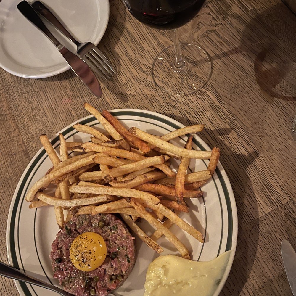 Steak tartate with fries Steak tartate with fries