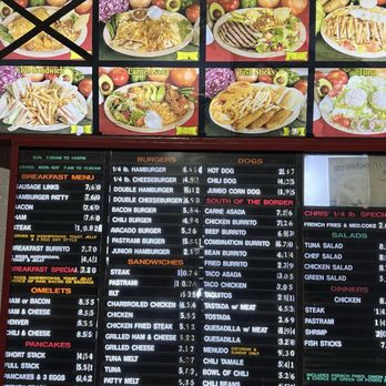 Chris's Burgers - Drive through menu 7-6-2026 - Burgers Near Me - La Puente, California