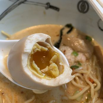 Menya Muso - Really well executed soft boiled egg! - Ramen Near Me - Seattle, Washington