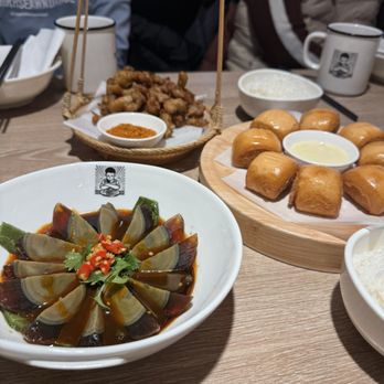 B2J Tasty Pot - Century Egg With Fried Jalapeno, fried bun with condensed milk - Comfort Food Near Me - Bayside, New York B2J Tasty Pot - Century Egg With Fried Jalapeno, fried bun with condensed milk - Comfort Food Near Me - Bayside, New York