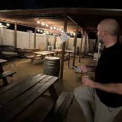 The Trap - Outdoor patio is large and smoke friendly