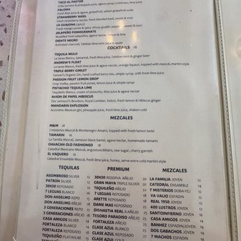 Crudo - Menu - Latin American Near Me - Palm Springs, California Crudo - Menu - Latin American Near Me - Palm Springs, California