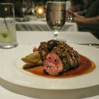Gary Danko - Lemon pepper duck breast with duck hash, bacon braised endive and port glazed cherries - New American Near Me - San Francisco, California Gary Danko - Lemon pepper duck breast with duck hash, bacon braised endive and port glazed cherries - New American Near Me - San Francisco, California