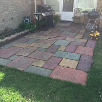 Medina Lawncare - My old,un leveled, small patio - Fences & Gates Near Me - Chicago, Illinois