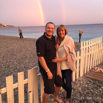 Lido Plage - Restaurant - A double rainbow was our treat after another great experience at the Lido Plage with Charlie the server. - French Near Me - Nice, 06