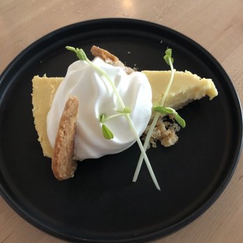 Santo Cielo - Meyer lemon tart. - New American Near Me - Naperville, Illinois Santo Cielo - Meyer lemon tart. - New American Near Me - Naperville, Illinois