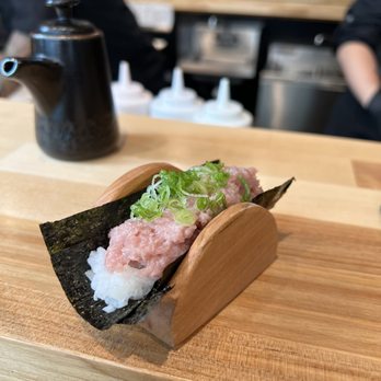 Sugo Hand Roll Bar - Bluefin tuna - Sushi Bars Near Me - Seattle, Washington Sugo Hand Roll Bar - Bluefin tuna - Sushi Bars Near Me - Seattle, Washington