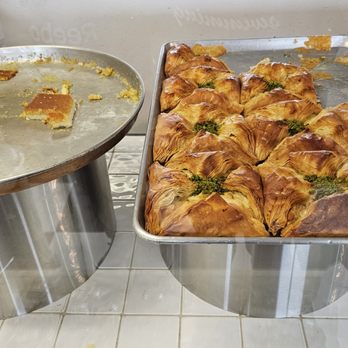 Victory Sweets - a tray of pastries and a pan of pastries - Bakeries Near Me - Anaheim, California