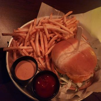 Olsen Run Comedy Club & Lounge - Grilled chicken sandwich with fries. - Comedy Clubs Near Me - Eugene, Oregon Olsen Run Comedy Club & Lounge - Grilled chicken sandwich with fries. - Comedy Clubs Near Me - Eugene, Oregon
