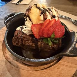 Dark Chocolate Brownie A La Mode