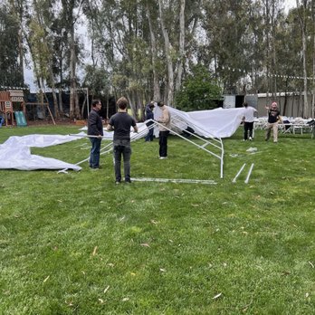 Starlight Grove Events - Setting up the tents that Starlight Grove has to use - Venues & Event Spaces Near Me - Clovis, California