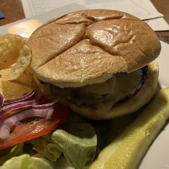 Three Twelve Kitchen and Cocktails - Mushroom Swiss Burger, single patty-- - American Near Me - Huntingdon, Pennsylvania Three Twelve Kitchen and Cocktails - Mushroom Swiss Burger, single patty-- - American Near Me - Huntingdon, Pennsylvania