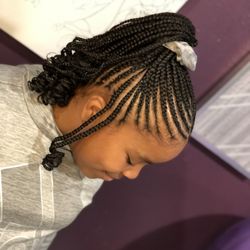 Vibrantly Admired stylz of beauty - Braided Feedin Ponytail